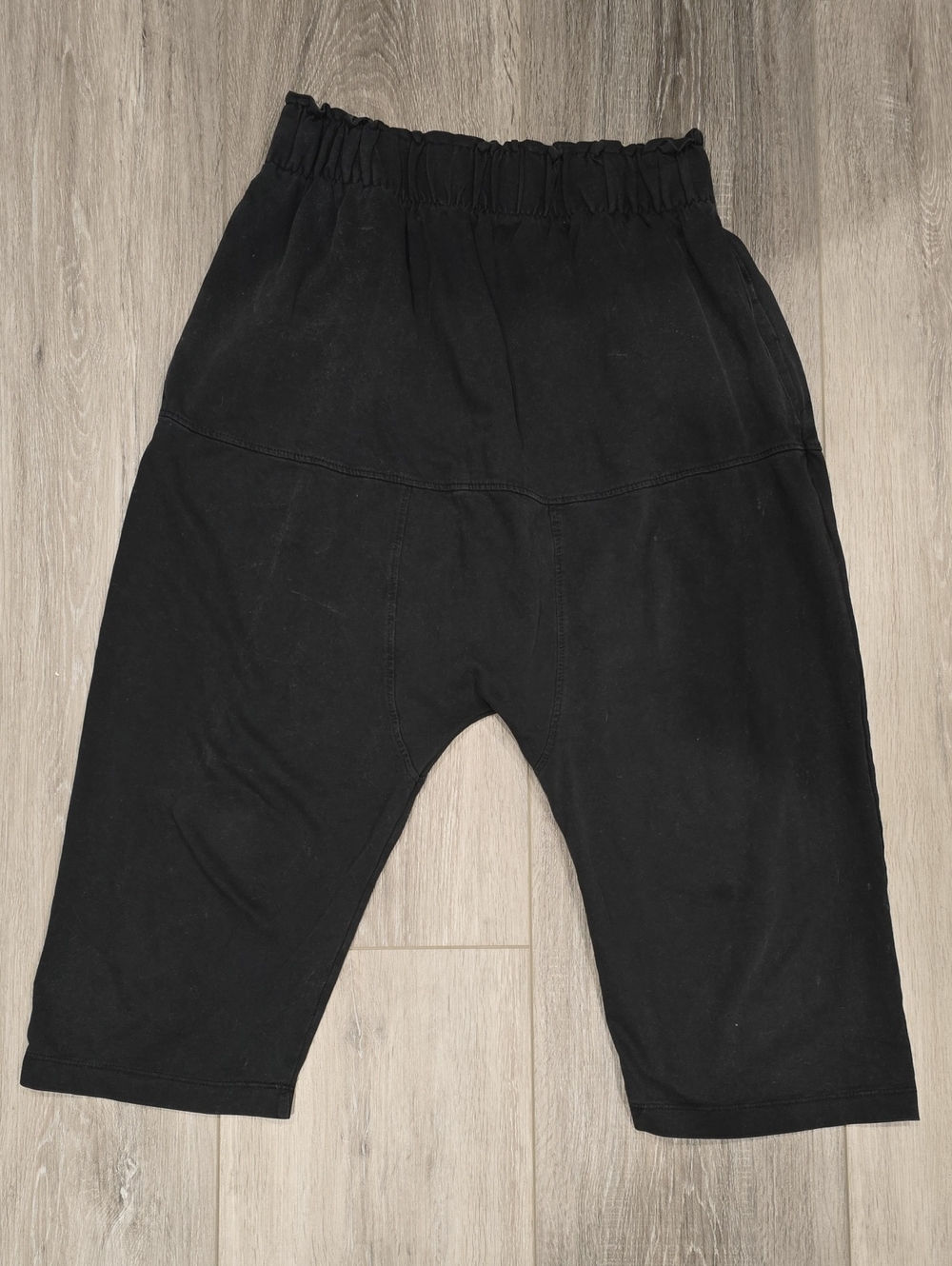 Zara Womens Black/Charcoal Gray Drop-Crotch pants. SIZE MEDIUM